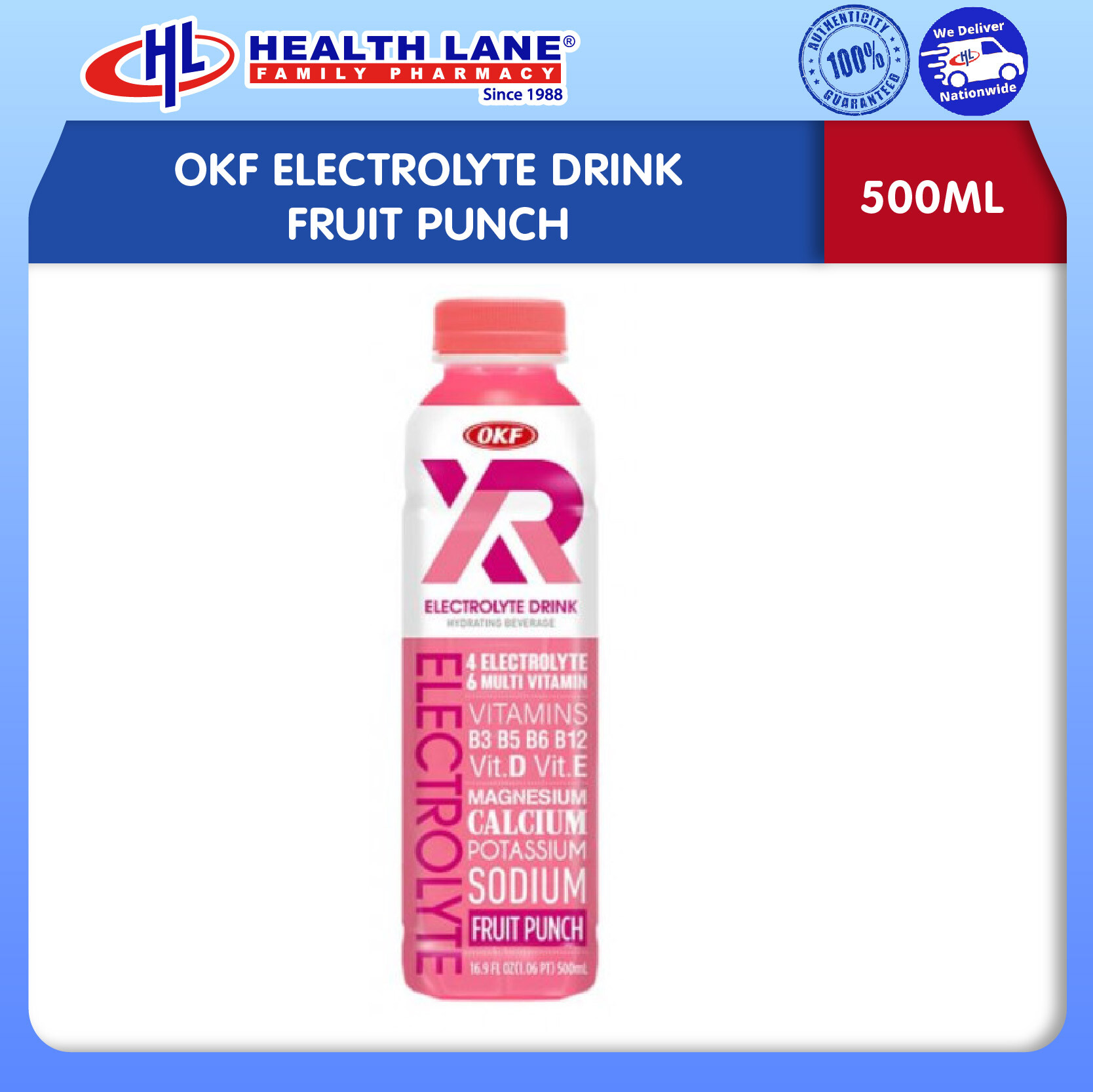 OKF ELECTROLYTE DRINK FRUIT PUNCH (500ML)